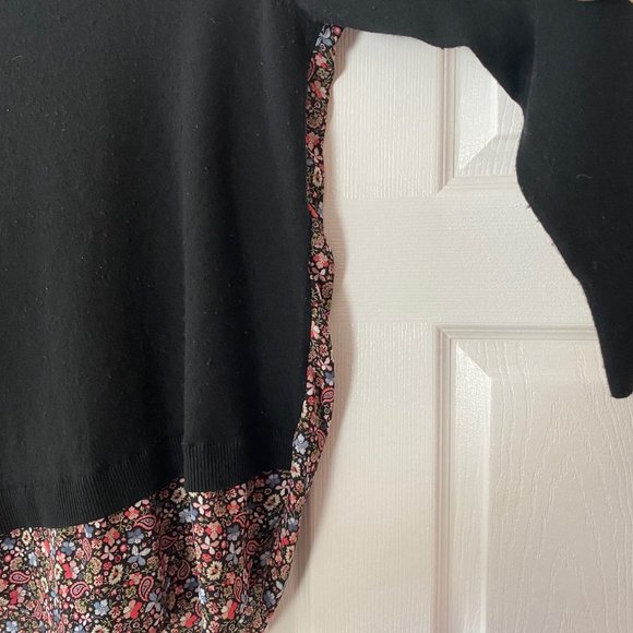 LOFT Mixed Media Sweater/Blouse - Size M - Picture 2 of 4